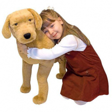 Melissa & Doug Giant Yellow Labrador - Lifelike Stuffed Animal Dog (nearly 2 feet tall)