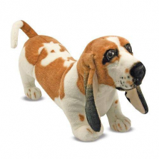 Melissa & Doug Giant Basset Hound - Lifelike Stuffed Animal Dog