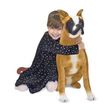 Melissa & Doug Giant Boxer - Lifelike Stuffed Animal Dog