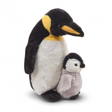 Melissa & Doug Webber Penguin With Baby Chick Stuffed Animals