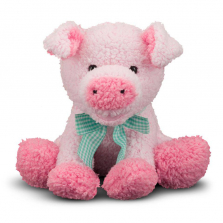 Melissa & Doug Meadow Medley Piggy - Stuffed Animal With Sound Effect