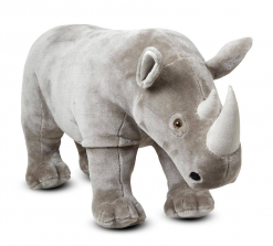 Melissa & Doug Giant Rhinoceros - Lifelike Stuffed Animal (nearly 3 feet long)