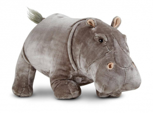 Melissa & Doug Giant Hippopotamus - Lifelike Stuffed Animal (over 2 feet long)