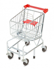 Melissa & Doug Toy Shopping Cart With Sturdy Metal Frame