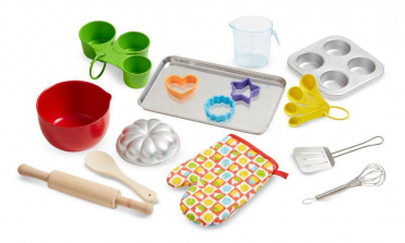 Melissa & Doug Baking Play Set (20 pcs) - Play Kitchen Accessories