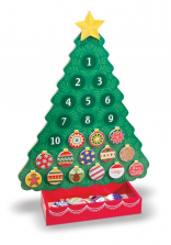 Melissa & Doug Countdown to Christmas Wooden Advent Calendar - Magnetic Tree, 25 Magnets