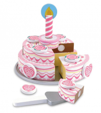 Melissa & Doug Triple-Layer Party Cake Wooden Play Food Set