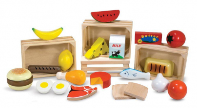 Melissa & Doug Food Groups Wooden Food Set