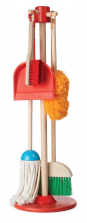 Melissa & Doug Let's Play House! Dust! Sweep! Mop! Wooden Play Set