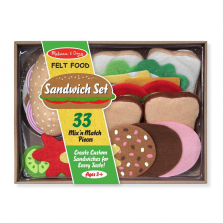 Melissa & Doug Felt Food Sandwich Play Food Set