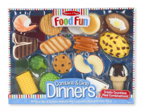 Melissa & Doug Food Fun Combine & Dine Dinners Playset - 18 Piece