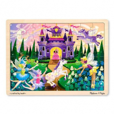 Melissa & Doug Fairy Fantasy Wooden Jigsaw Puzzle With Storage Tray (48 pieces)