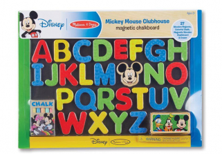 Melissa & Doug Disney Junior Mickey Mouse Clubhouse Wooden Magnetic Chalkboard Set