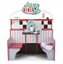 Melissa & Doug Star Diner Restaurant Double-Sided Wooden Playset