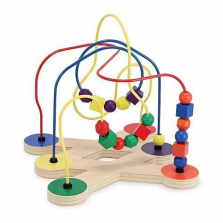 Melissa & Doug Classic Bead Maze - Wooden Educational Toy