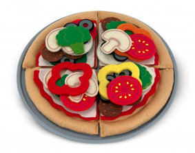 Melissa & Doug Felt Food Mix 'n Match Pizza Set