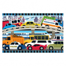 Melissa & Doug Traffic Jam Jumbo Jigsaw Floor Puzzle (24 pcs, 2 x 3 feet long)