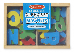 Melissa & Doug Wooden Alphabet Magnets Set