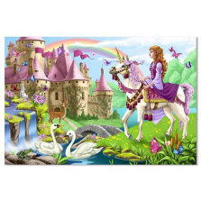 Melissa & Doug Fairy Tale Castle Jumbo Jigsaw Floor Puzzle (48 pcs, 2 x 3 feet)