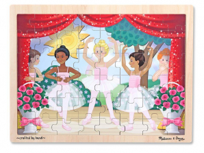 Melissa & Doug Ballet Recital Wooden Jigsaw Puzzle With Storage Tray (48 pcs)