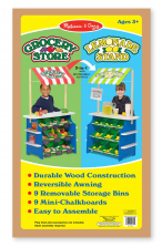 Melissa & Doug Wooden Grocery Store and Lemonade Stand Wooden Play Center