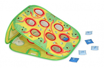 Melissa & Doug Sunny Patch Verdie Chameleon Double-Sided Bean Bag Toss Game