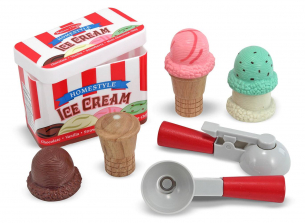 Melissa & Doug Scoop and Stack Ice Cream Cone Magnetic Pretend Playset