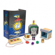 Melissa & Doug Discovery Magic Set With 4 Classic Tricks, Solid-Wood Construction