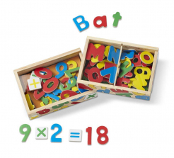 Melissa & Doug Deluxe Magnetic Letters and Numbers Set With 89 Wooden Magnets