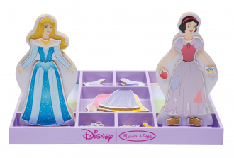 Melissa & Doug Disney Sleeping Beauty and Snow White Wooden Magnetic Dress-Up Set