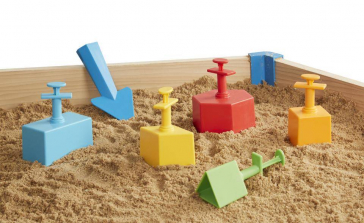 Melissa & Doug Sandblox Sand Shape-and-Mold Tool Set