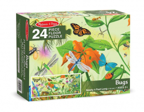 Melissa & Doug Bugs Jumbo Jigsaw Floor Puzzle (24 pcs, 4 feet long)