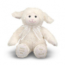 Melissa & Doug Jesus Loves Me Lamb - Stuffed Animal With Sound Effects