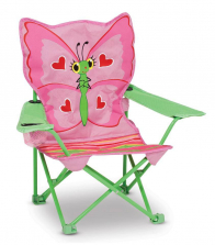 Melissa & Doug Sunny Patch Bella Butterfly Outdoor Folding Lawn and Camping Chair