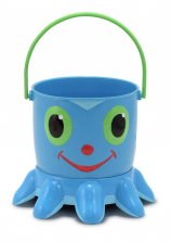 Melissa & Doug Sunny Patch Flex Octopus Sand Pail and Sifter