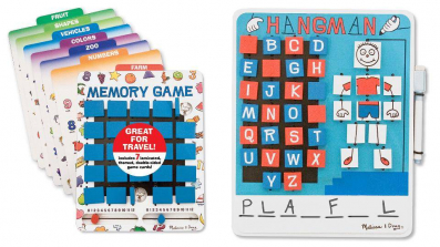 Melissa & Doug Flip to Win Set - Memory Game and Hangman