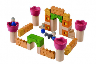 PlanToys Castle Blocks Building Set - 35 Piece