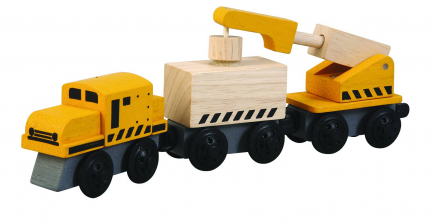 PlanToys Wooden Crane Train