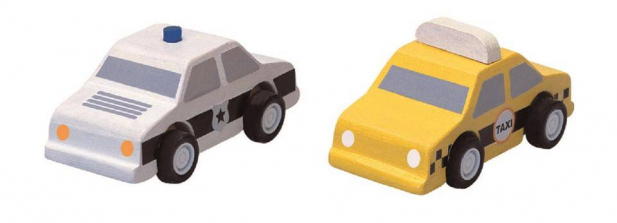 PlanToys City Taxi & Police Car