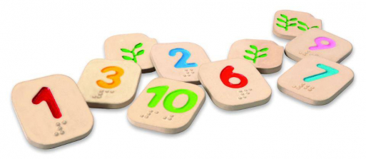 PlanToys Braille Numbers 1 - 10