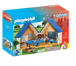 Playmobil City Life Take Along School House 68 Piece Building Set