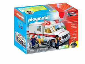 Playmobil Rescue Ambulance Playset - 20-Piece