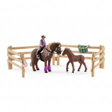 Schleich Rider with Icelandic Ponies Playset