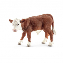 Schleich Hereford Calf Figurine