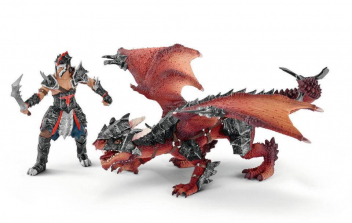 Schleich Warrior with Dragon Figurine