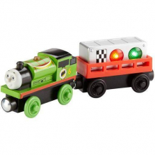 Thomas & Friends Wooden Railway Ready! Set! Race! Percy