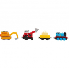 Fisher-Price Thomas & Friends Adventures Metal Engines Jack and The Pack - Jack, Cargo Car, Oliver and Thomas