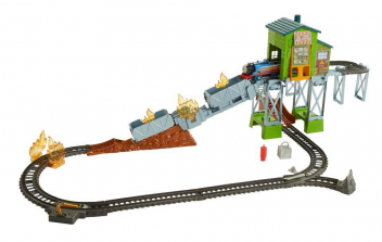 Fisher-Price Thomas & Friends TrackMaster Fiery Rescue Train Set