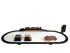LEC USA 1880 Santa Fe Steam Locomotive Train Set