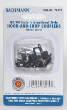 Bachmann Trains Hook and Loop Couplers - 3 Pack